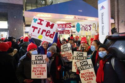 7,000 nurses at two New York City hospitals on strike as contract negotiations fail