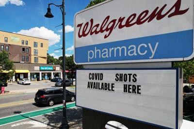 walgreens store covid shot sign