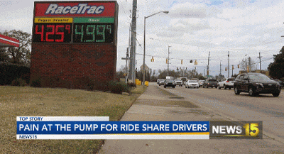 Pain At The Pump For Ride Share Drivers