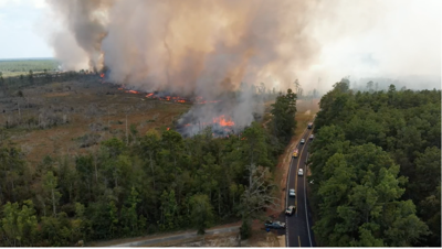 tiger island fire